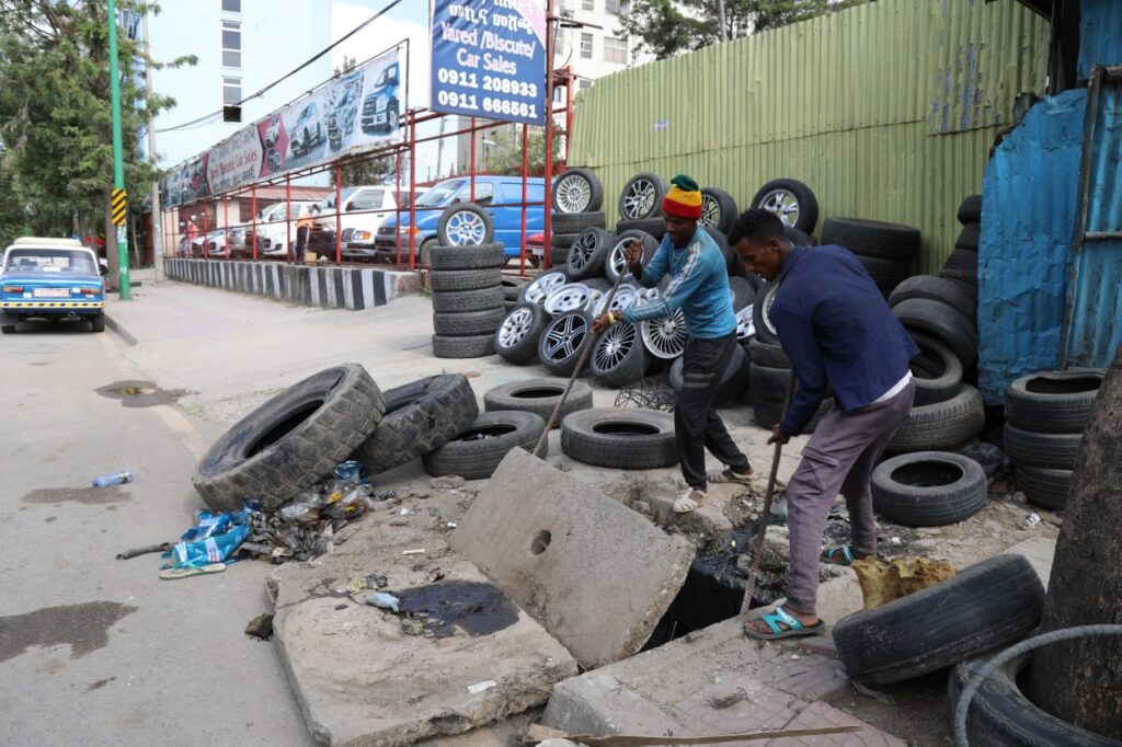 Drainage Lines Are Made Only For Clean Rainwater Drainage Addis Ababa 